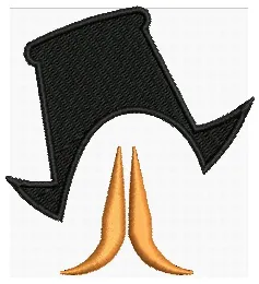 Cap / Hat embroidery digitizing sample