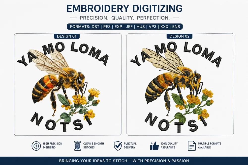Mascot / Character embroidery digitizing sample